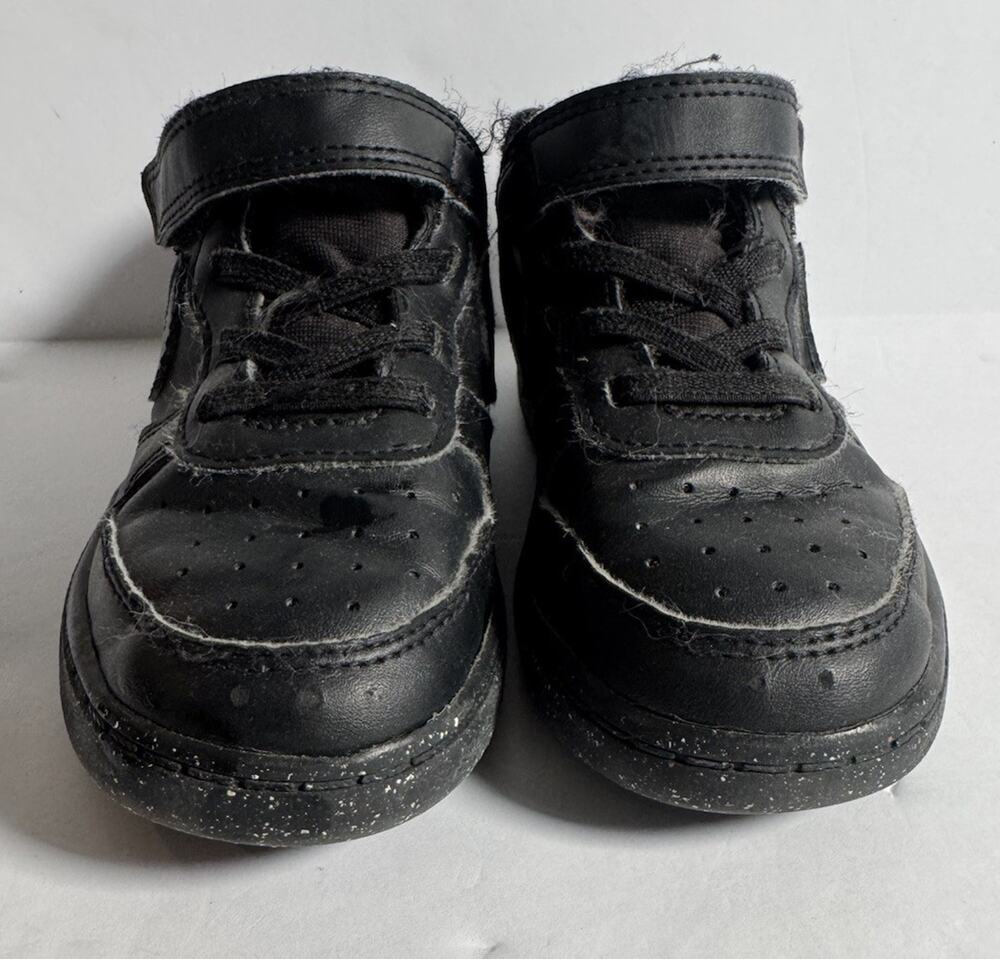 Nike Court Borough Low Recraft Toddler 9C Black Hook Loop Sneakers DV5458-002